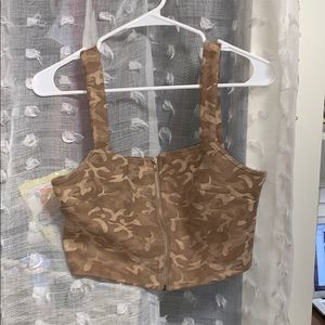 camp crop top size small